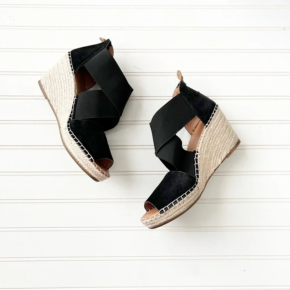 Gentle Souls Size 9.5 Colleen Espadrille Wedge Sandal